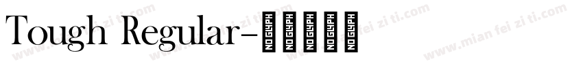 Tough Regular字体转换